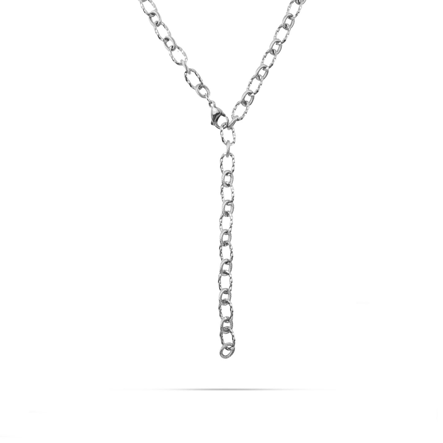 Αλυσίδα λαιμού Mar and Mar Aurelia Tie Silver από ανοξείδωτο ατσάλι