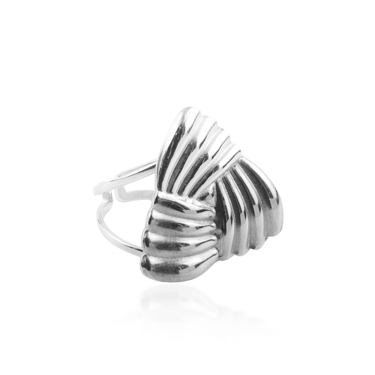Γυναικείο δαχτυλίδι Mar and Mar Jelley Silver από ανοξείδωτο ατσάλι