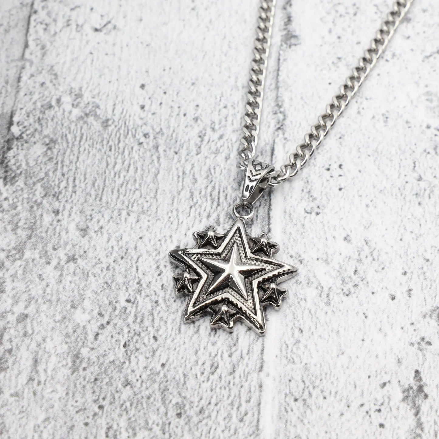Κολιέ αστέρι Mar & Mar Star από ανοξείδωτο ατσάλι