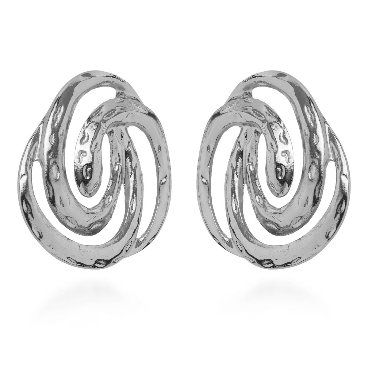 Σκουλαρίκια καρφωτά Mar and Mar Anna (silver) από ανοξείδωτο ατσάλι