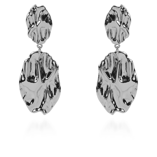 Σκουλαρίκια κρεμαστά Mar and Mar (Silver) από ανοξείδωτο ατσάλι