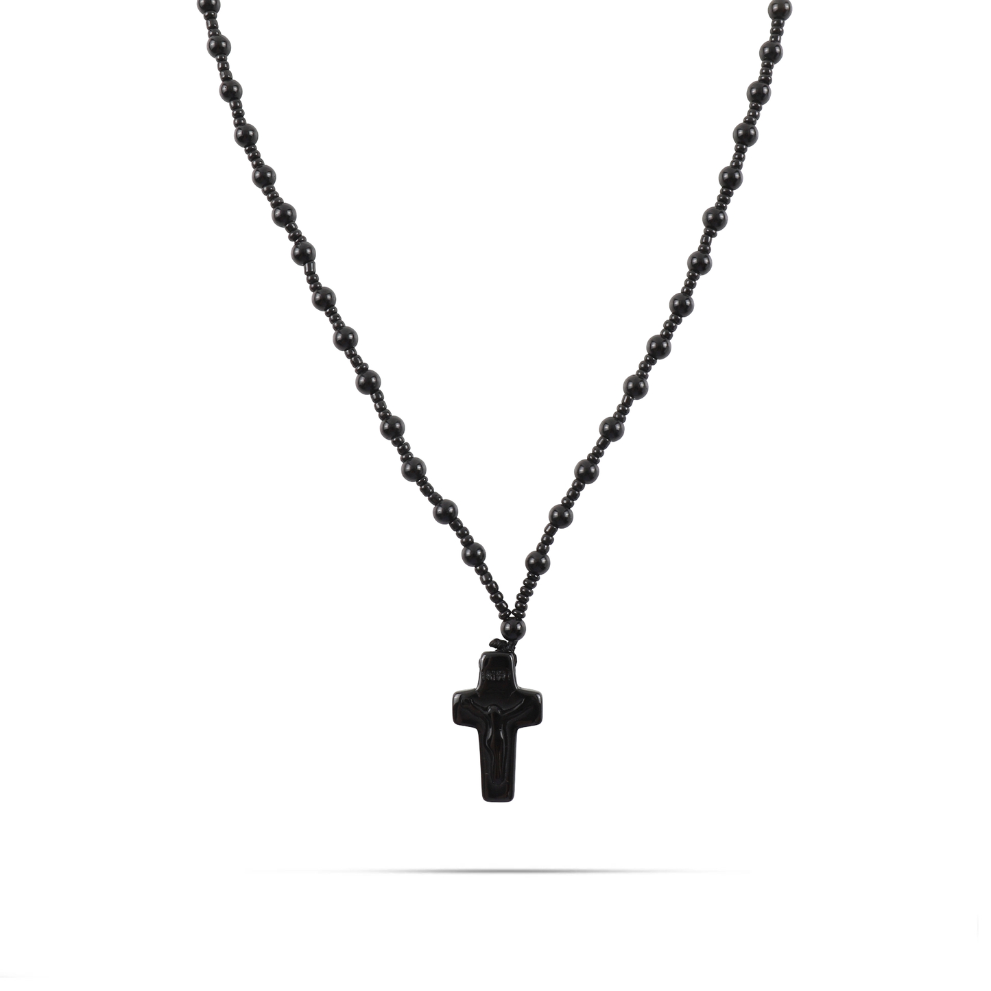 Ανδρικό κολιέ με σταυρό και χάντρες Mar and Mar Beaded Cross