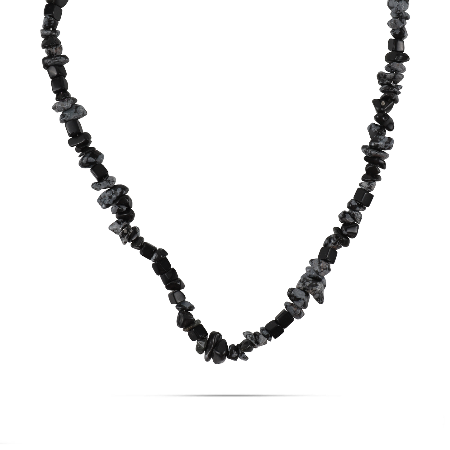 Χειροποίητο κολιέ με χάντρες Mar and Mar Medina (Black) από ανοξείδωτο ατσάλι
