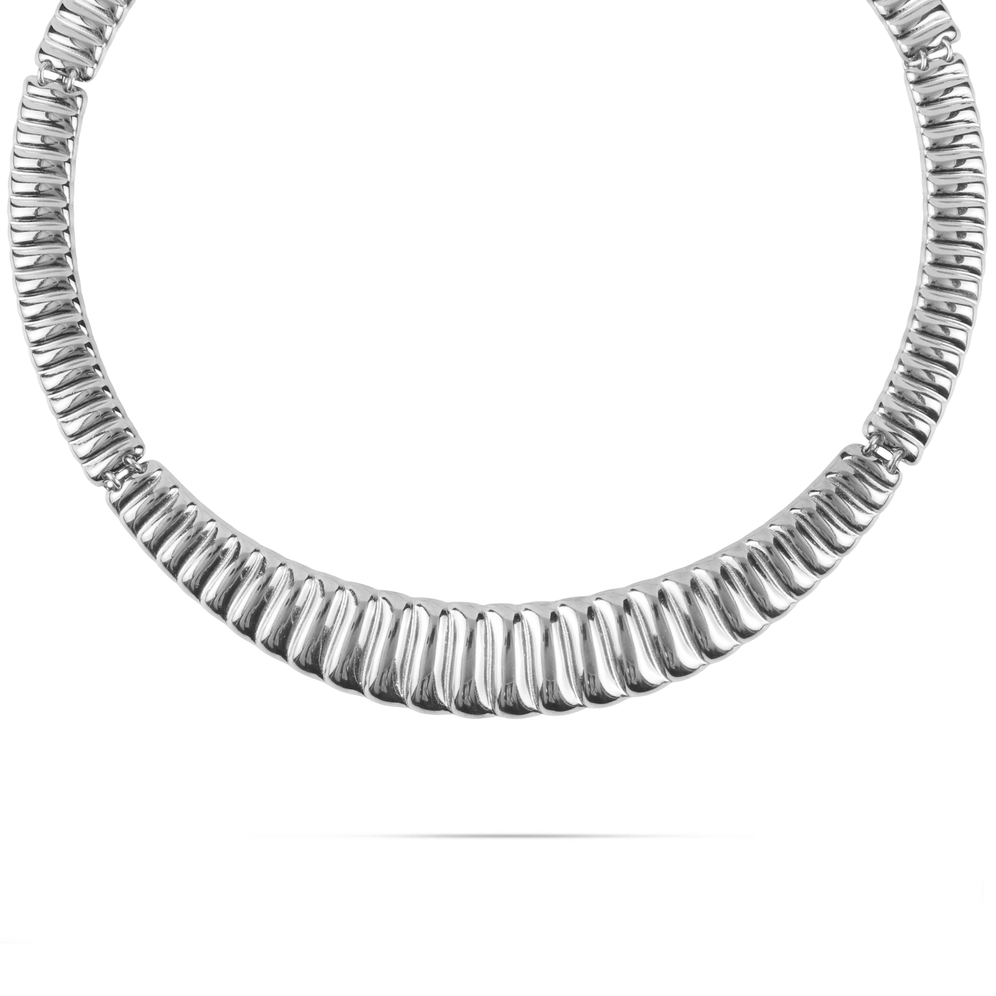 Κολιέ choker αλυσίδα λαιμού Mar and Mar Sylvia Silver από ανοξείδωτο ατσάλι