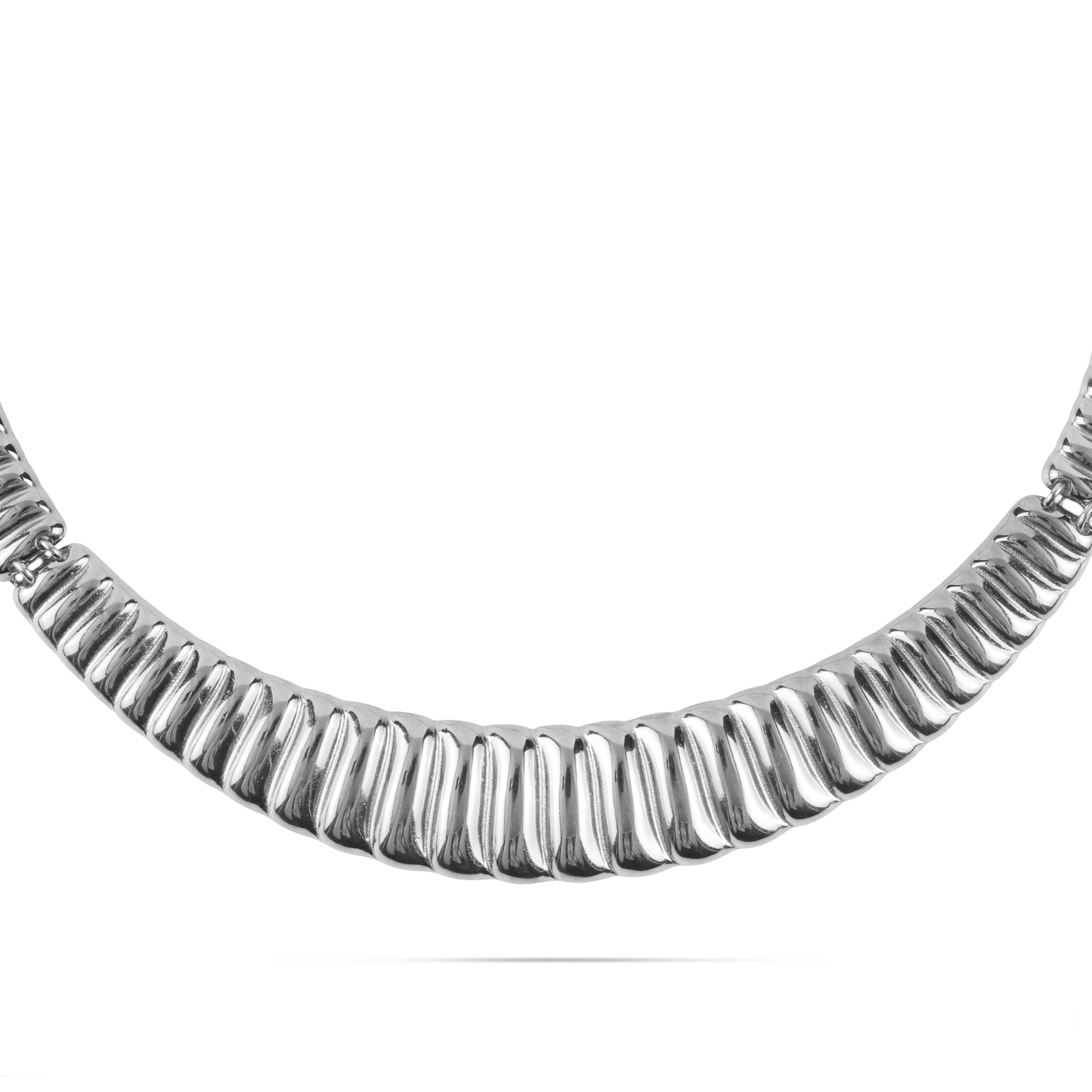 Κολιέ choker αλυσίδα λαιμού Mar and Mar Sylvia Silver από ανοξείδωτο ατσάλι