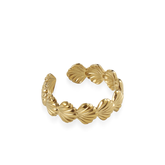 Γυναικείο δαχτυλίδι κοχύλια Mar and Mar Kylia από ανοξείδωτο ατσάλι