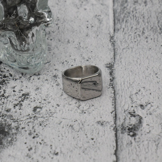 Ανδρικό δαχτυλίδι Mar and Mar Square II από ανοξείδωτο ατσάλι