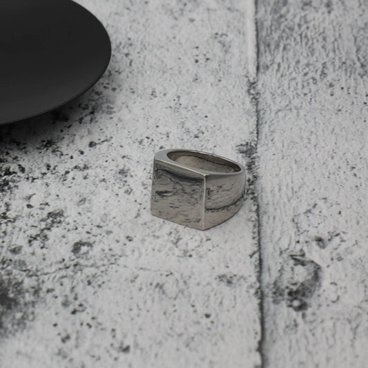 Ανδρικό δαχτυλίδι Mar and Mar Square από ανοξείδωτο ατσάλι