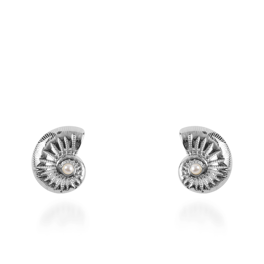 Σκουλαρίκια καρφωτά Mar and Mar Ismare Silver από ανοξείδωτο ατσάλι