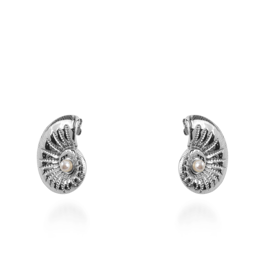 Σκουλαρίκια καρφωτά Mar and Mar Ismare Silver από ανοξείδωτο ατσάλι