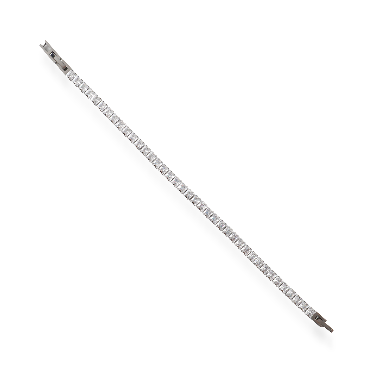 Αλυσίδα χεριού tennis με ζιργκόν Mar and Mar Clutch iii Silver από ανοξείδωτο ατσάλι