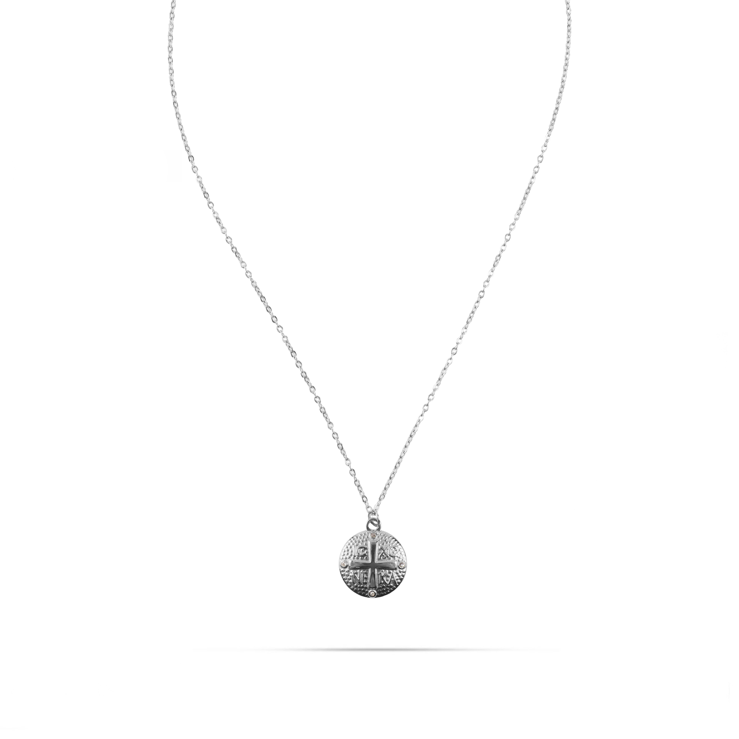 Κολιέ σταυρός Κωνσταντινάτο Mar and Mar Constantine III Silver από ανοξείδωτο ατσάλι