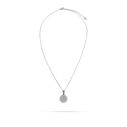 Κολιέ Κωνσταντινάτο με φίλντισι Mar and Mar Constantine Fildisi Silver (2 cm) από ανοξείδωτο ατσάλι