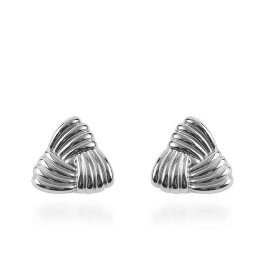 Σκουλαρίκια καρφωτά Mar and Mar Thallora Silver από ανοξείδωτο ατσάλι