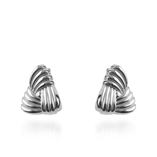 Σκουλαρίκια καρφωτά Mar and Mar Thallora Silver από ανοξείδωτο ατσάλι