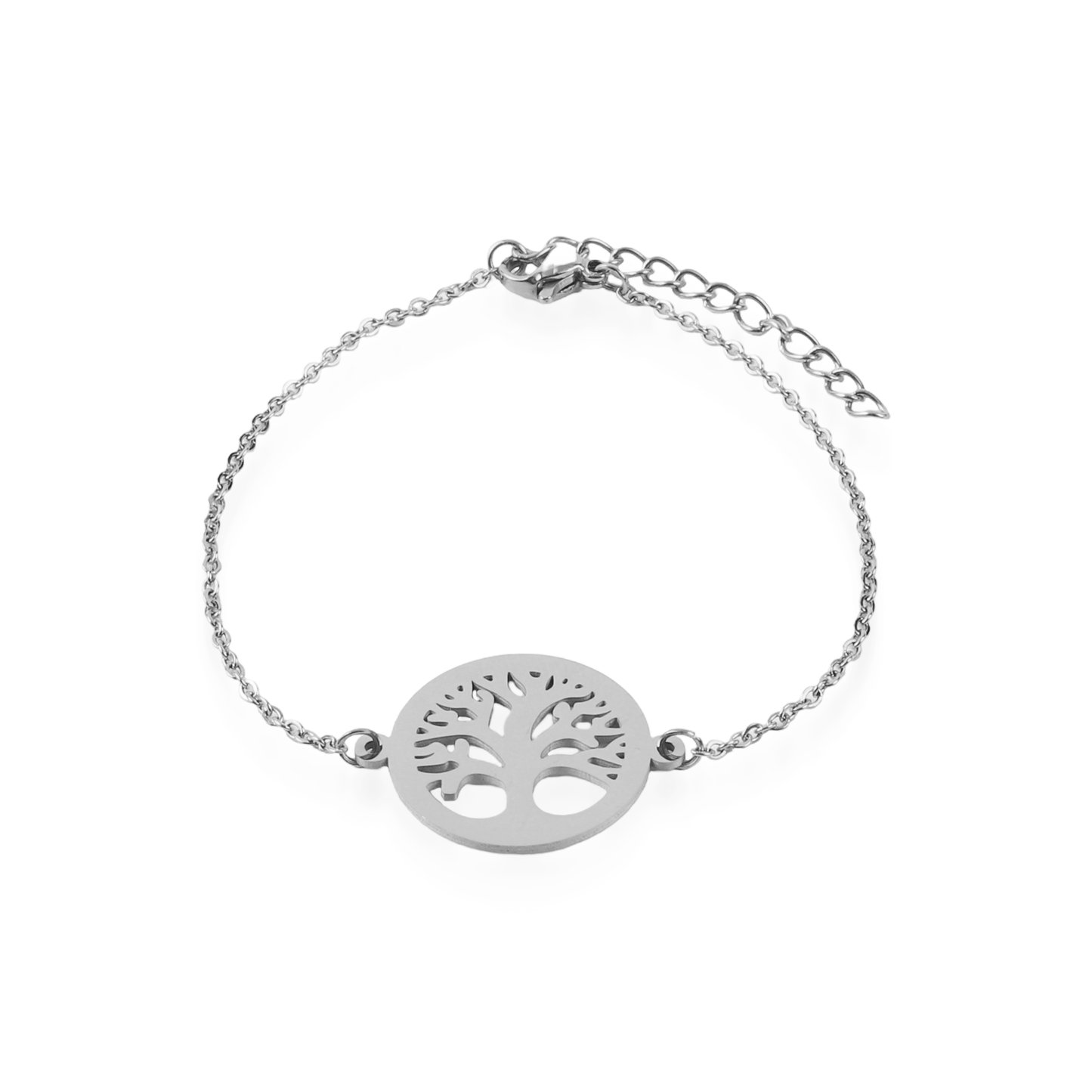 Βραχιόλι δέντρο της ζωής Mar and Mar Tree of Life (Silver) από ανοξείδωτο ατσάλι