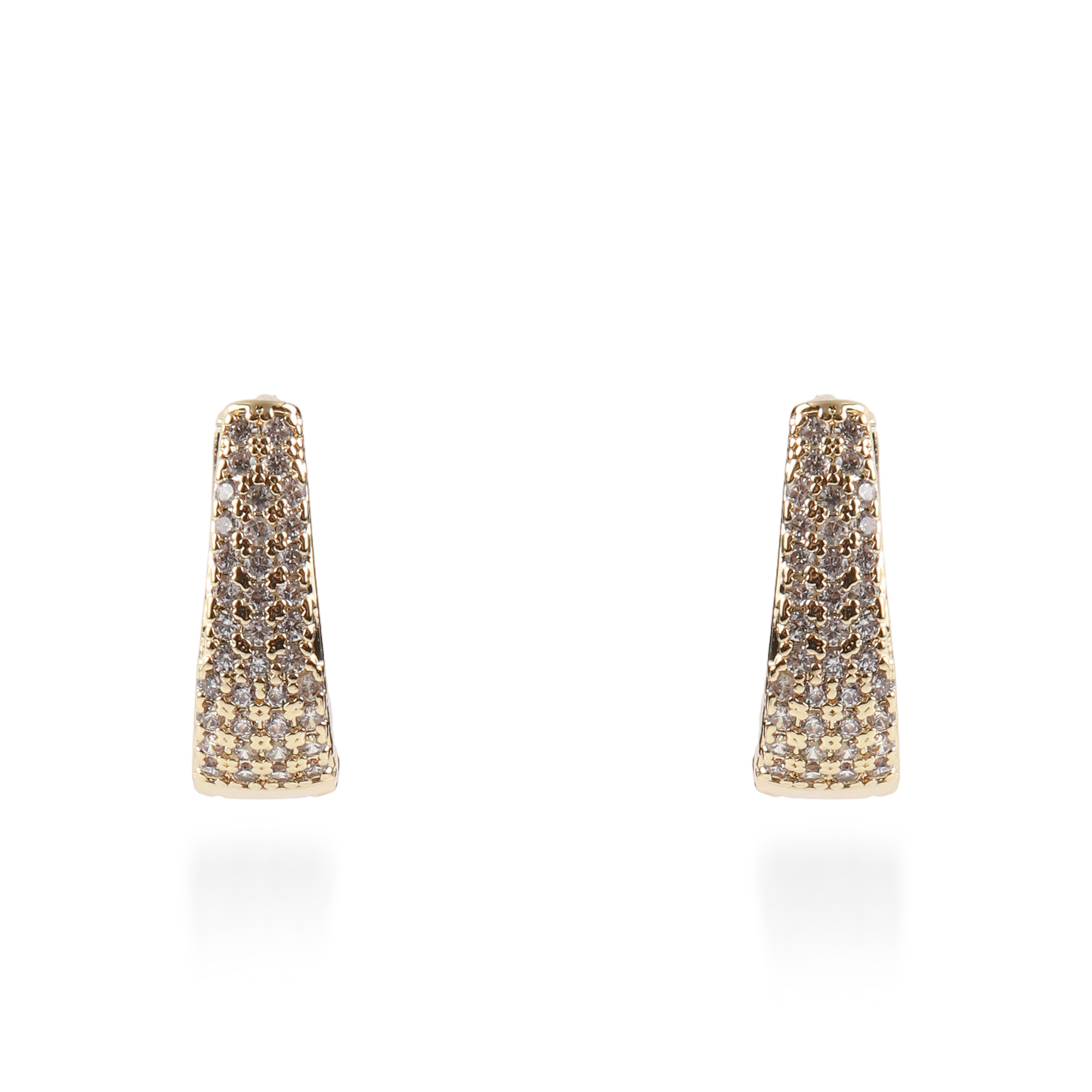 Σκουλαρίκια κρίκοι με ζιργκόν Mar and Mar Neritha Oval (1,7 cm)