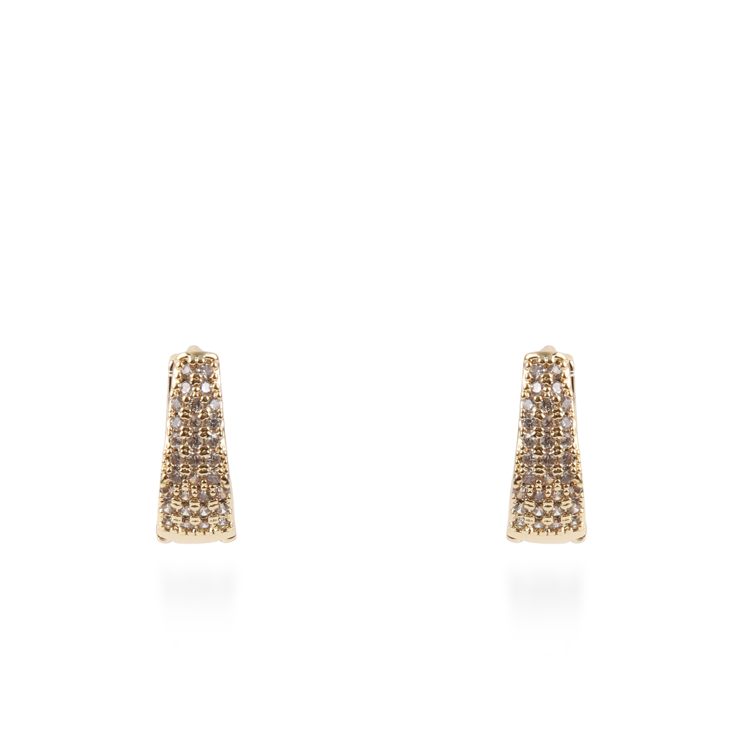 Σκουλαρίκια κρίκοι με ζιργκόν Mar and Mar Neritha Oval (1,5 cm)