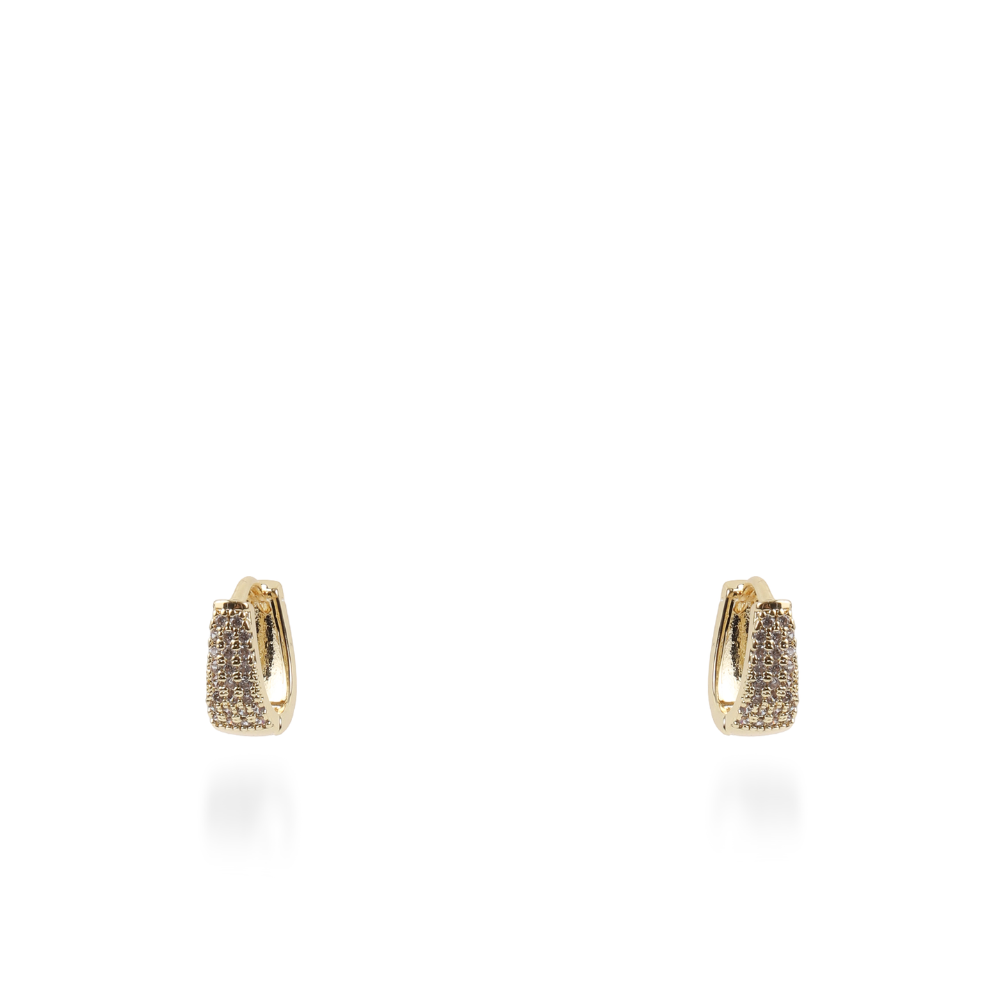 Σκουλαρίκια κρίκοι με ζιργκόν Mar and Mar Neritha Oval (1,3 cm)