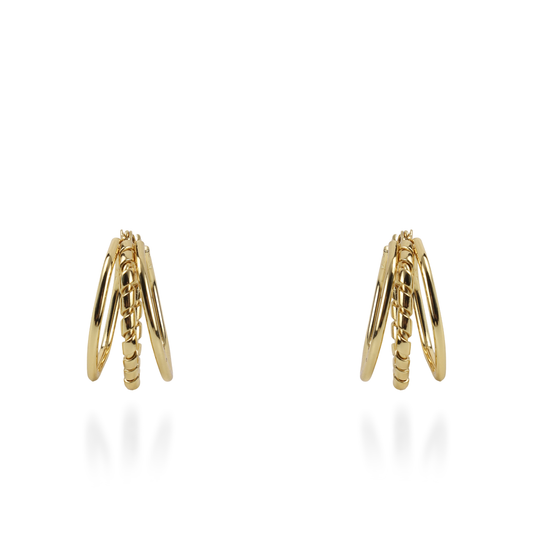 Σκουλαρίκια κρίκοι Mar and Mar Lune από ανοξείδωτο ατσάλι