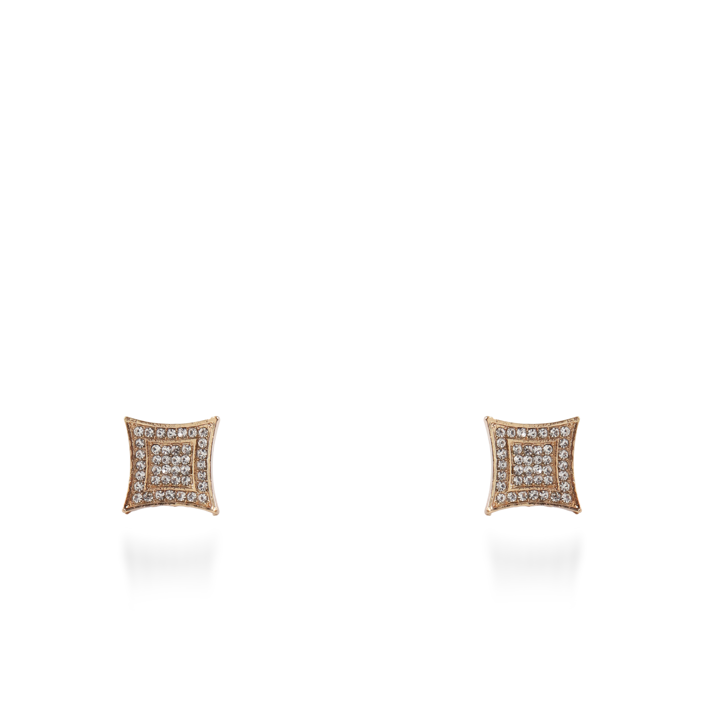 Σκουλαρίκια καρφωτά με πέτρες ζιργκόν Mar and Mar Lola Rhombus