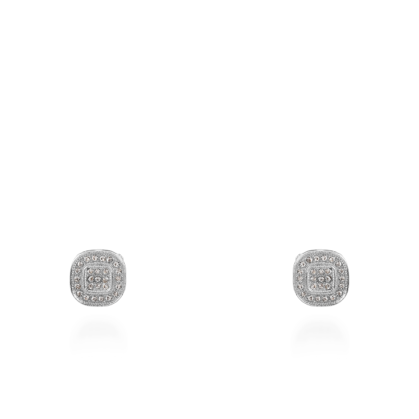 Σκουλαρίκια καρφωτά με πέτρες ζιργκόν Mar and Mar Lola Cube Silver