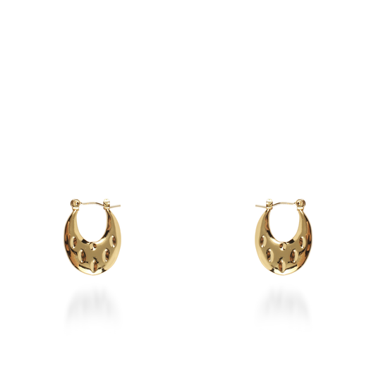 Σκουλαρίκια κρίκοι Mar and Mar Nive από ανοξείδωτο ατσάλι