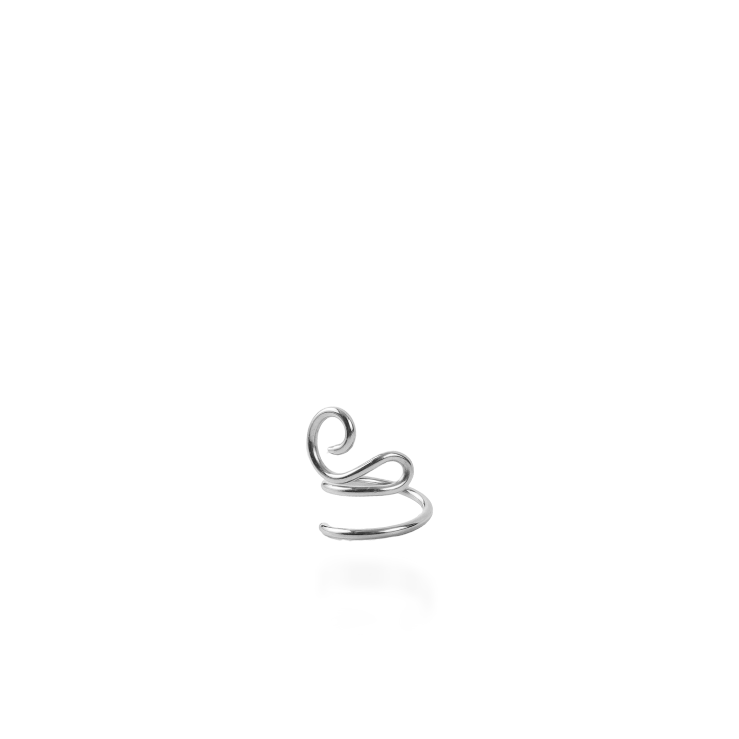 Σκουλαρίκι Cuff κυματιστό Mar and Mar Wave (Silver) από ανοξείδωτο ατσάλι