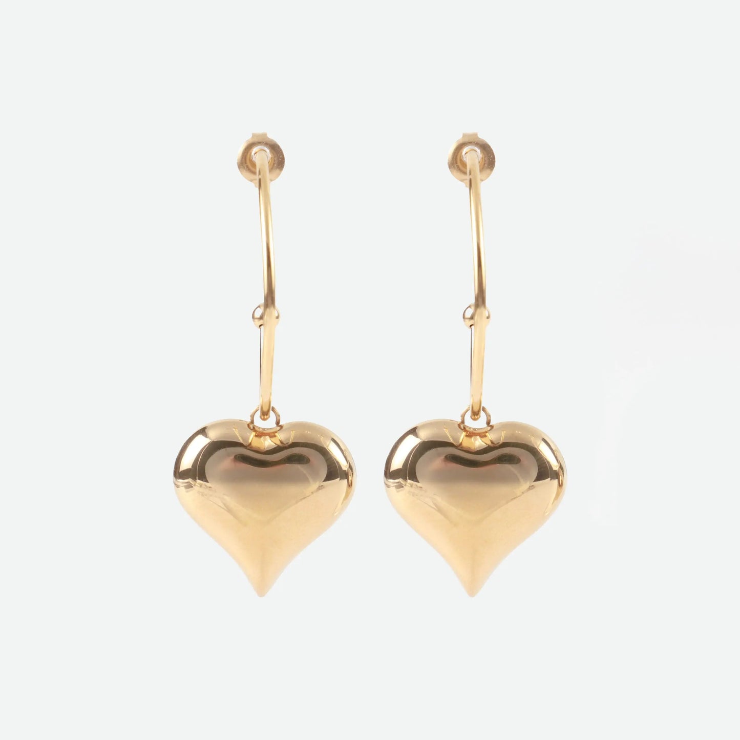 Σκουλαρίκια κρεμαστά καρδιά Mar & Mar Donetta Earrings από ανοξείδωτο ατσάλι