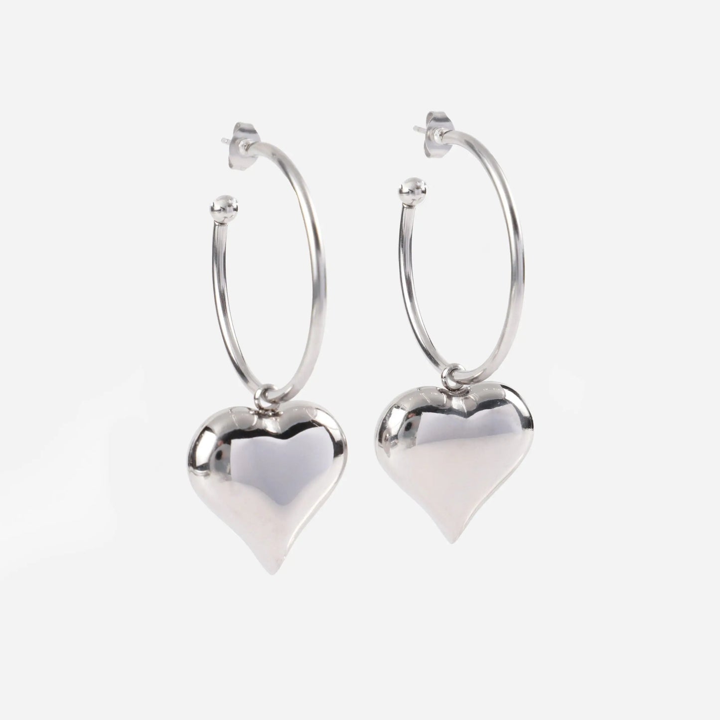 Σκουλαρίκια κρεμαστά καρδιά Mar & Mar Donetta Earrings από ανοξείδωτο ατσάλι