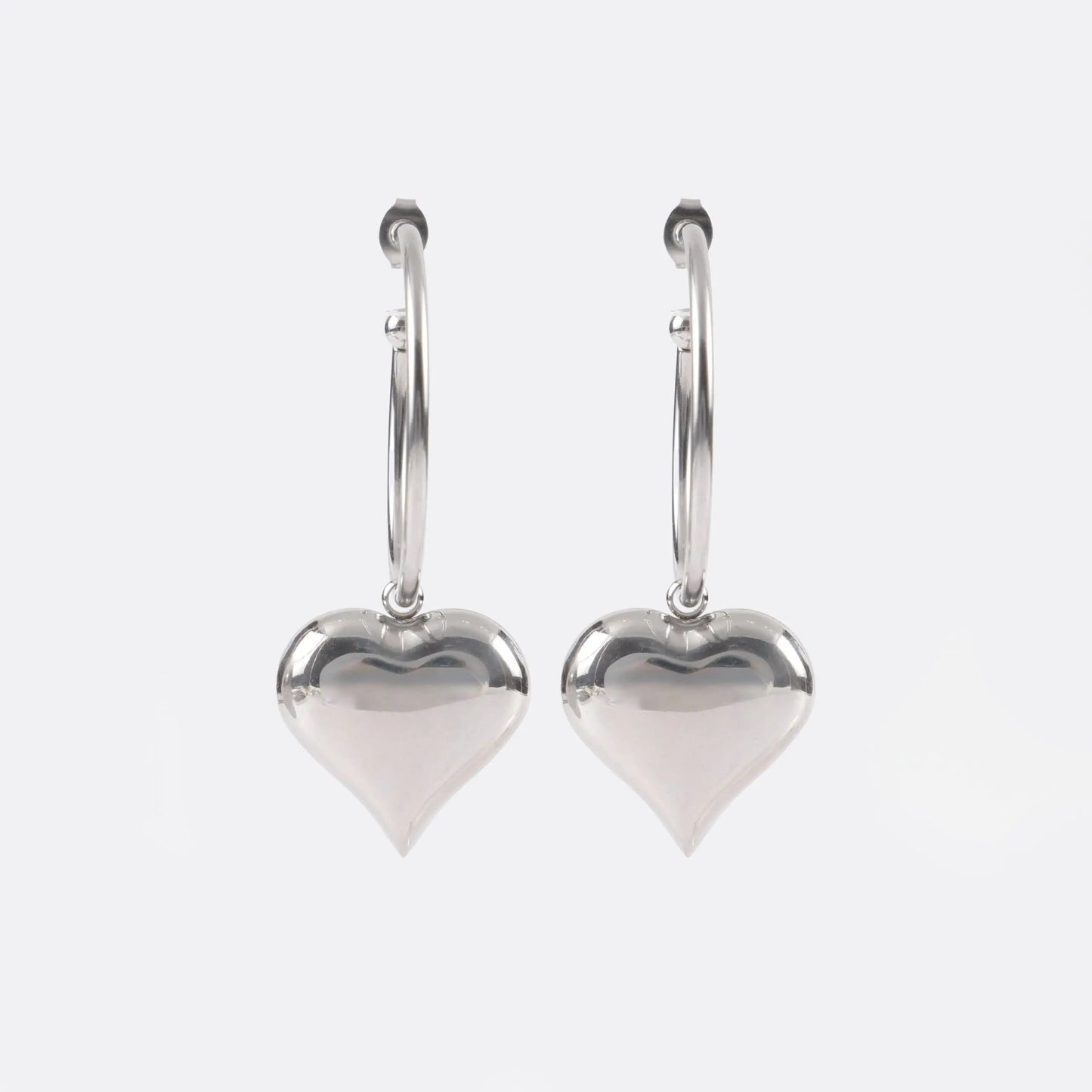 Σκουλαρίκια κρεμαστά καρδιά Mar & Mar Donetta Earrings από ανοξείδωτο ατσάλι