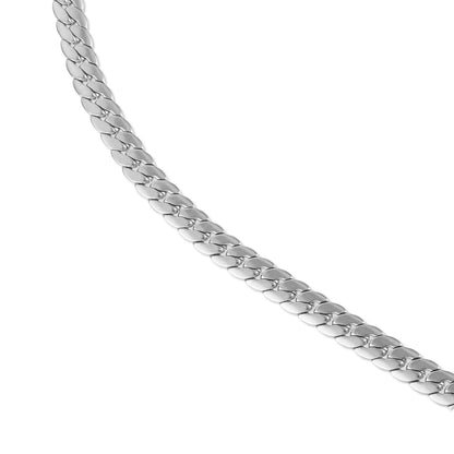 Αλυσίδα λαιμού Mar & Mar Flat (Jocasta-Silver) από ανοξείδωτο ατσάλι