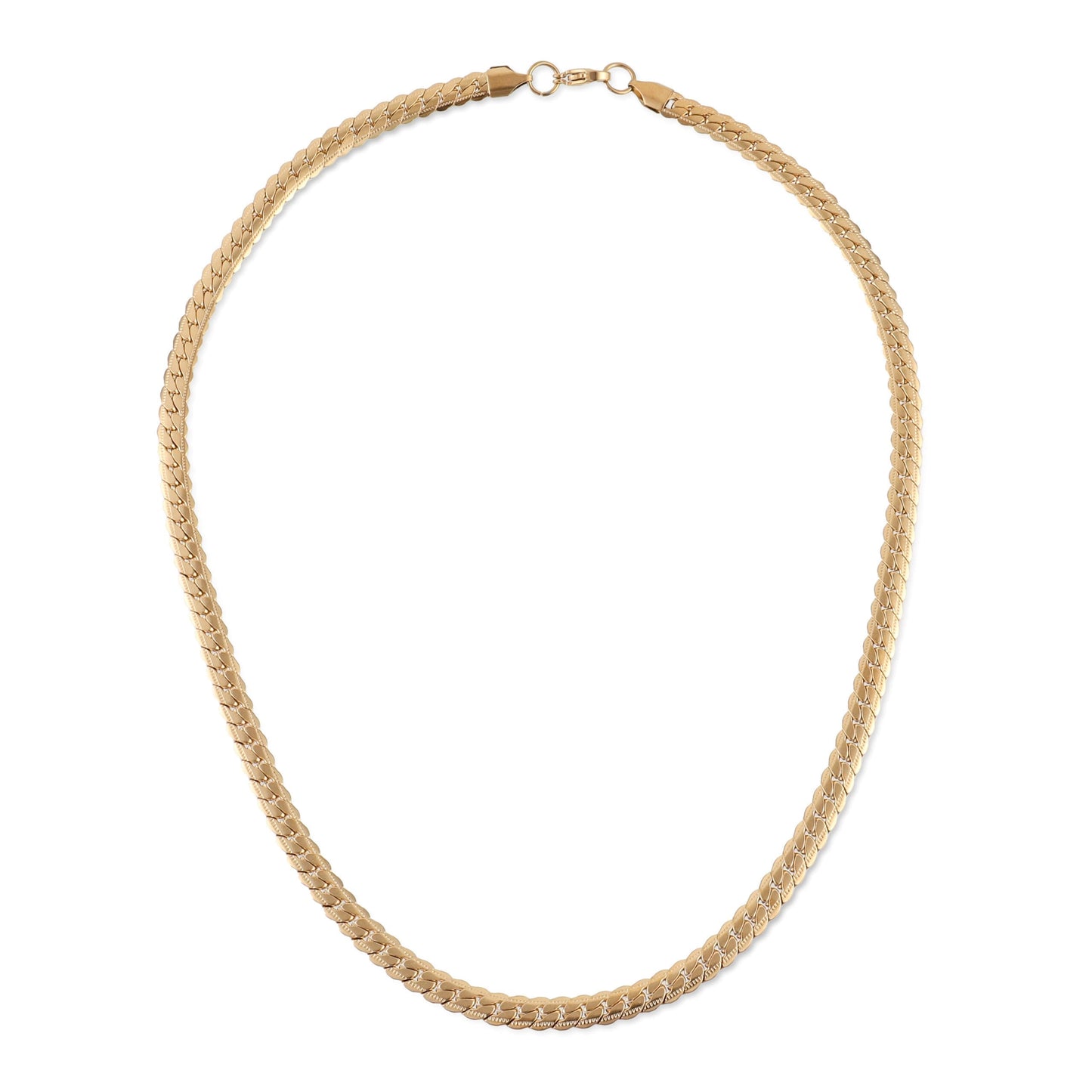 Αλυσίδα λαιμού Mar &amp; Mar Flat (Jocasta II-Gold) από ανοξείδωτο ατσάλι