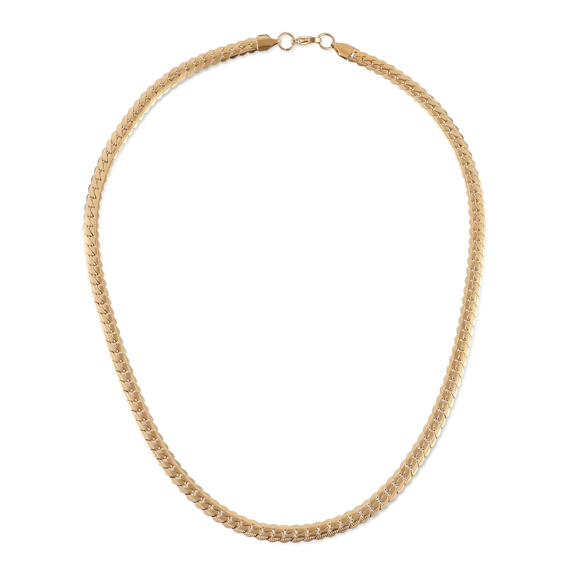 Αλυσίδα λαιμού Mar &amp; Mar Flat (Jocasta II-Gold) από ανοξείδωτο ατσάλι