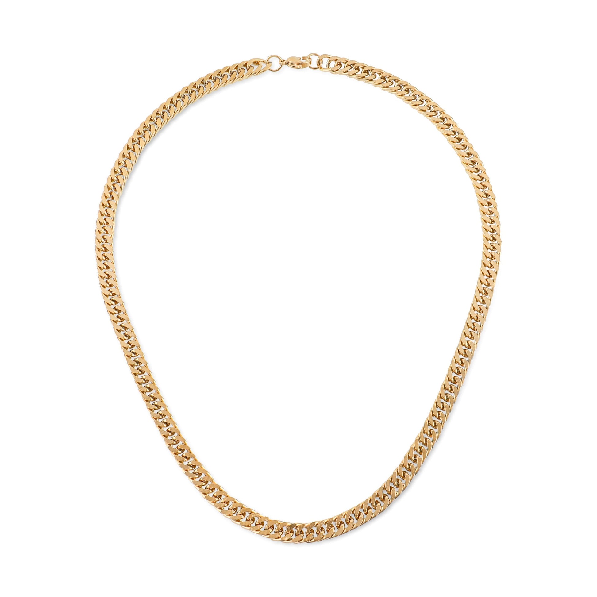Αλυσίδα λαιμού Mar & Mar Curb (Jordan-Gold) από ανοξείδωτο ατσάλι
