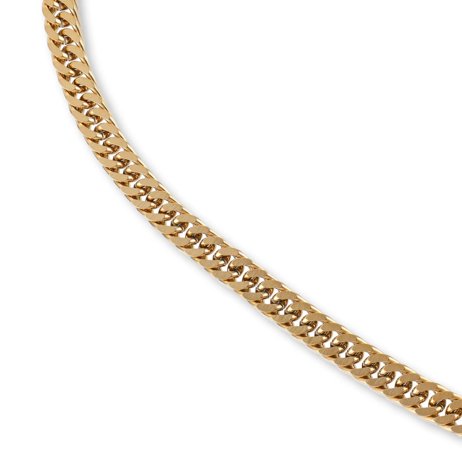 Αλυσίδα λαιμού Mar & Mar Curb (Jordan-Gold) από ανοξείδωτο ατσάλι