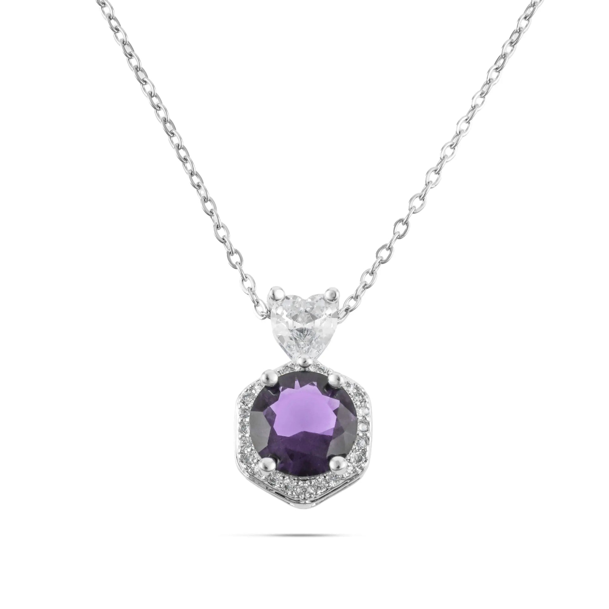 Κολιέ με ζιργκόν Alice (Silver)