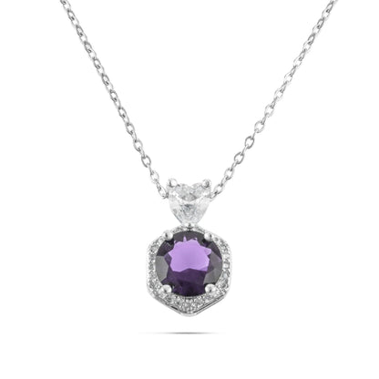 Κολιέ με ζιργκόν Alice (Silver)