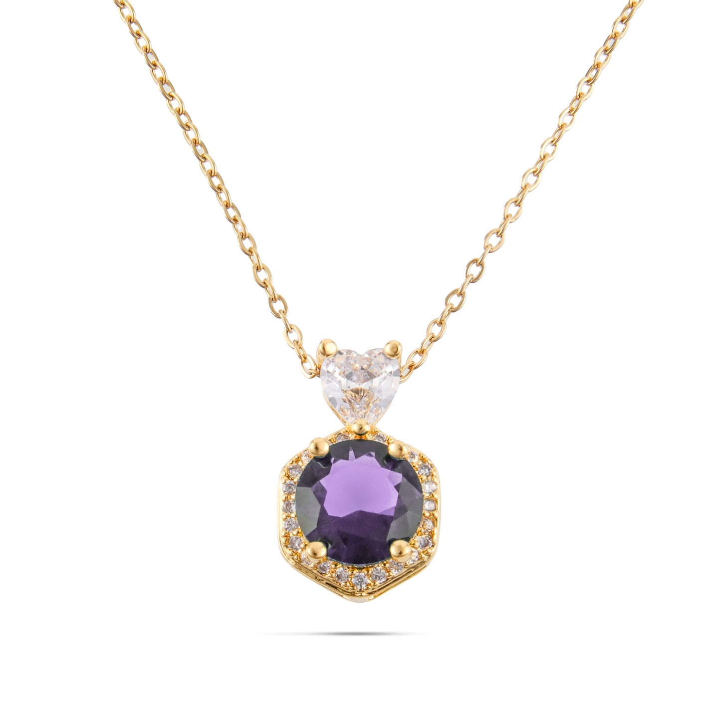 Κολιέ με ζιργκόν Alice (Gold)
