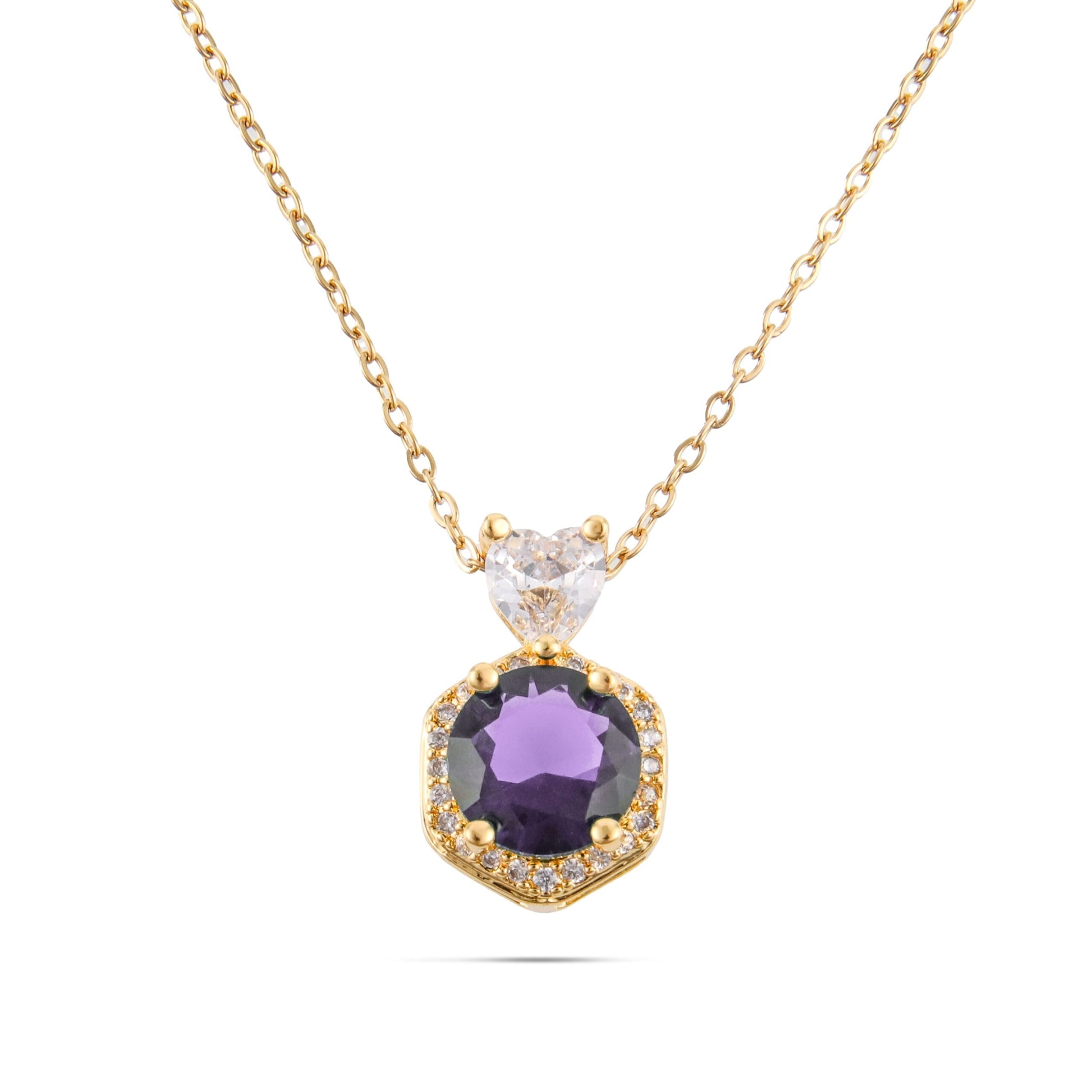 Κολιέ με ζιργκόν Alice (Gold)