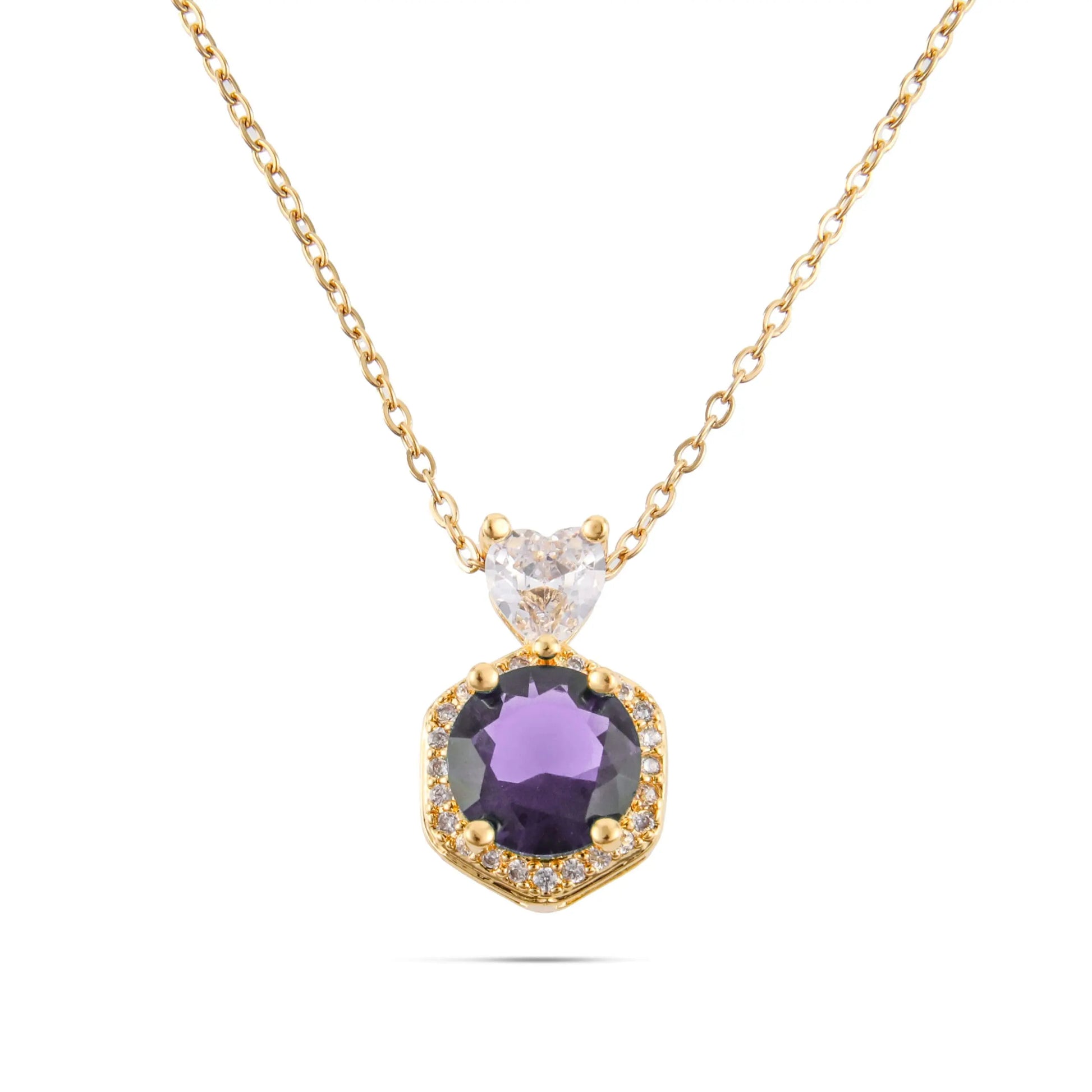 Κολιέ με ζιργκόν Alice (Gold)