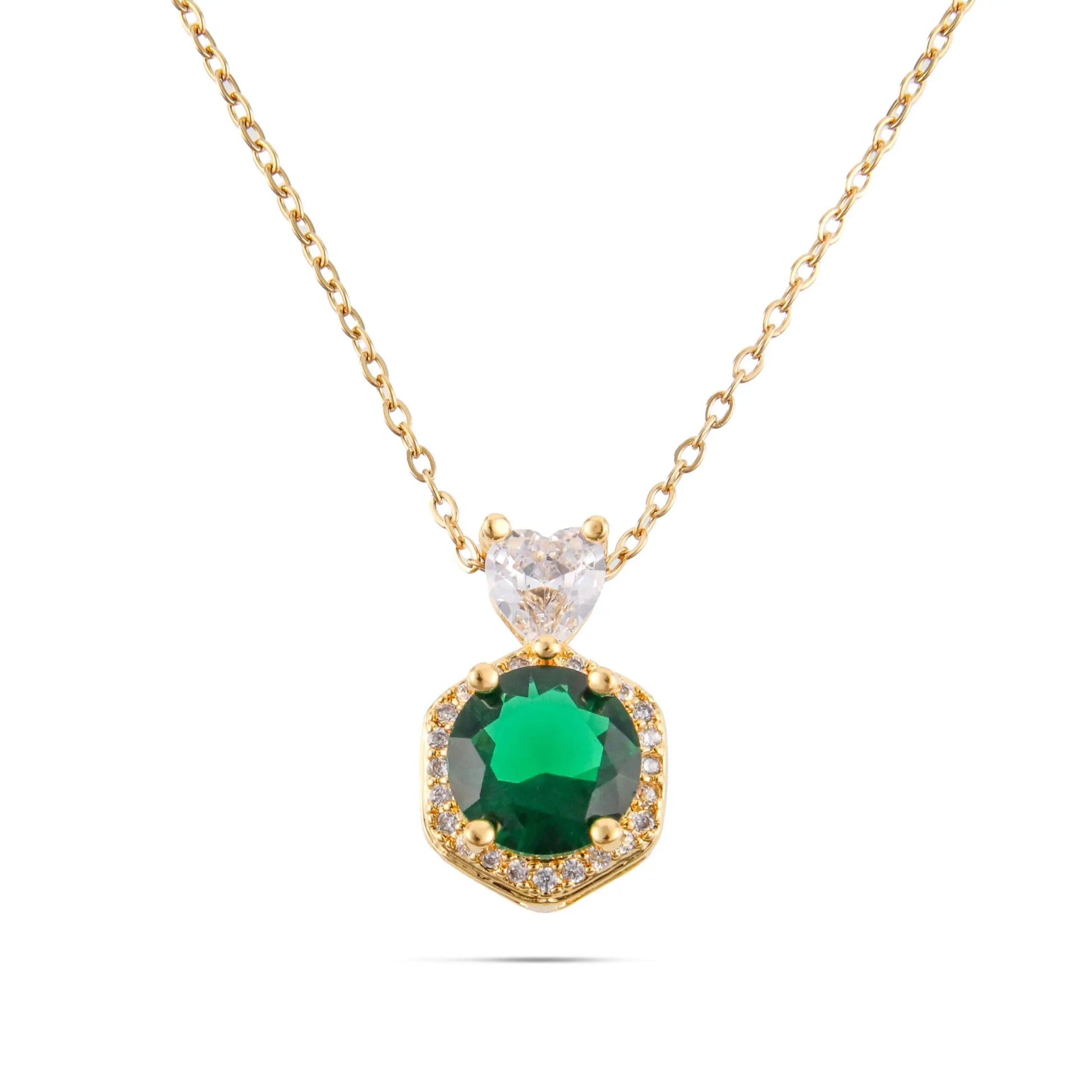 Κολιέ με ζιργκόν Alice (Gold)