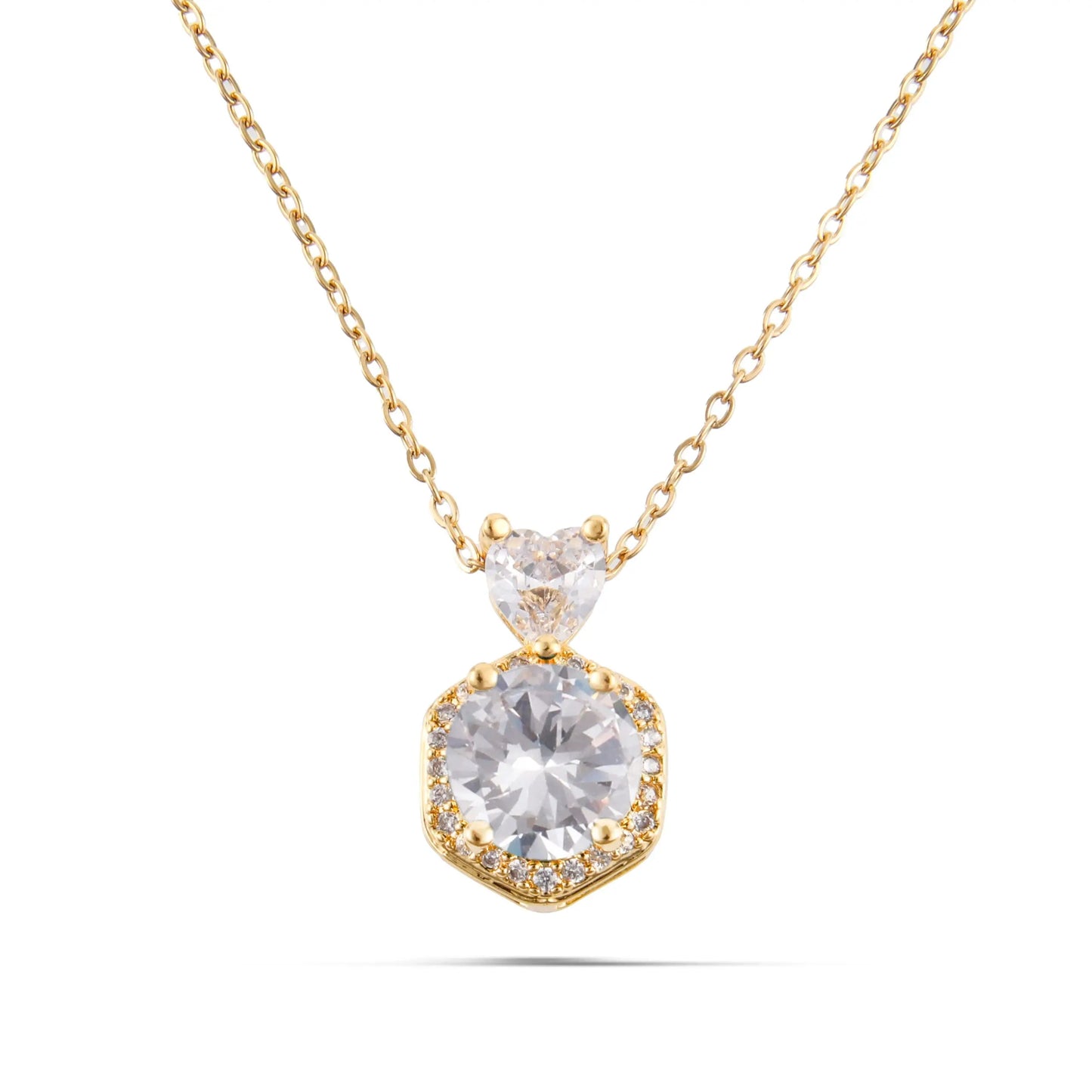 Κολιέ με ζιργκόν Alice (Gold)