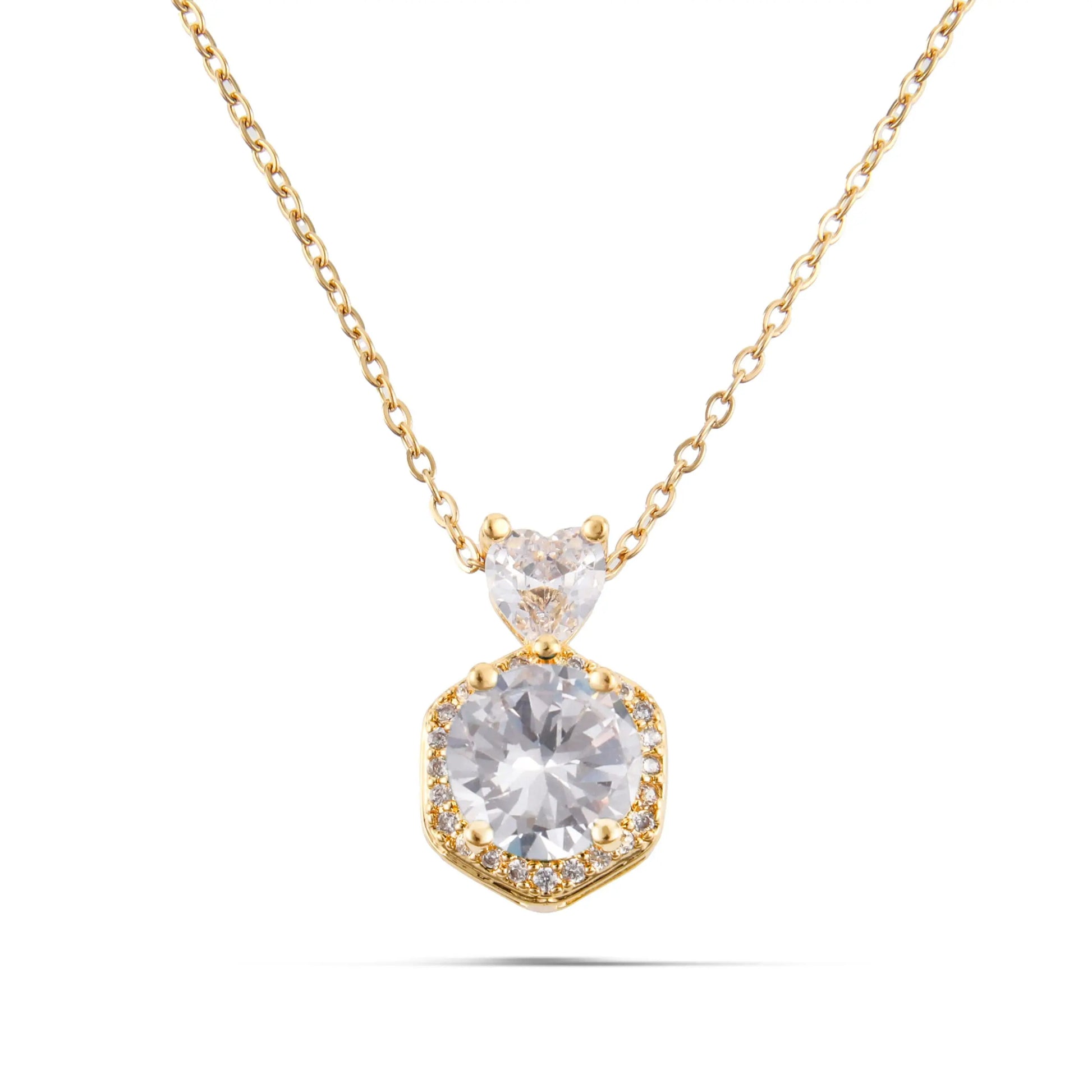 Κολιέ με ζιργκόν Alice (Gold)