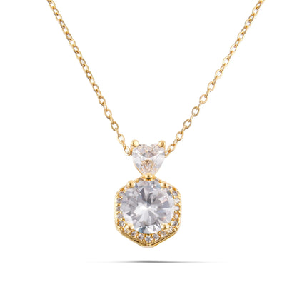 Κολιέ με ζιργκόν Alice (Gold)
