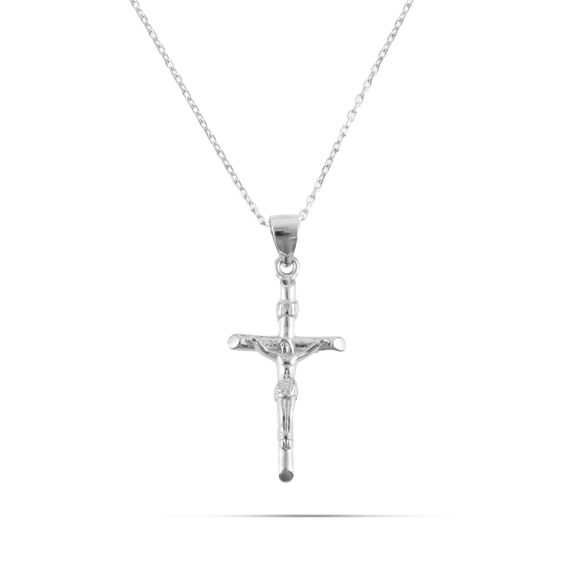 Κολιέ σταυρός Mar & Mar Jesus Cross V από ασήμι 925