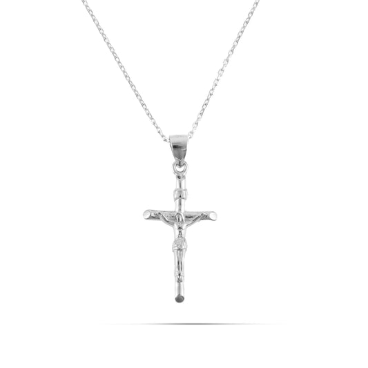 Κολιέ σταυρός Mar and Mar Jesus Cross V από ασήμι 925