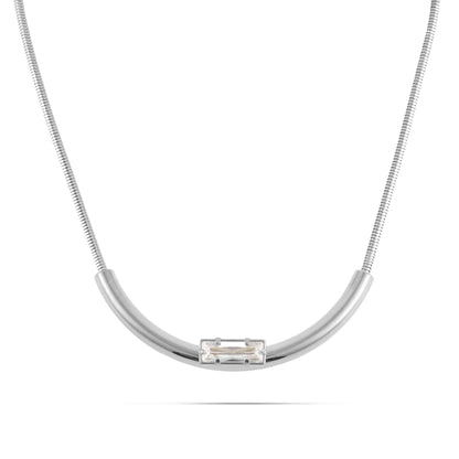 Κολιέ με πέτρες ζιργκόν Mar & Mar Nalia Sparkle από ανοξείδωτο ατσάλι