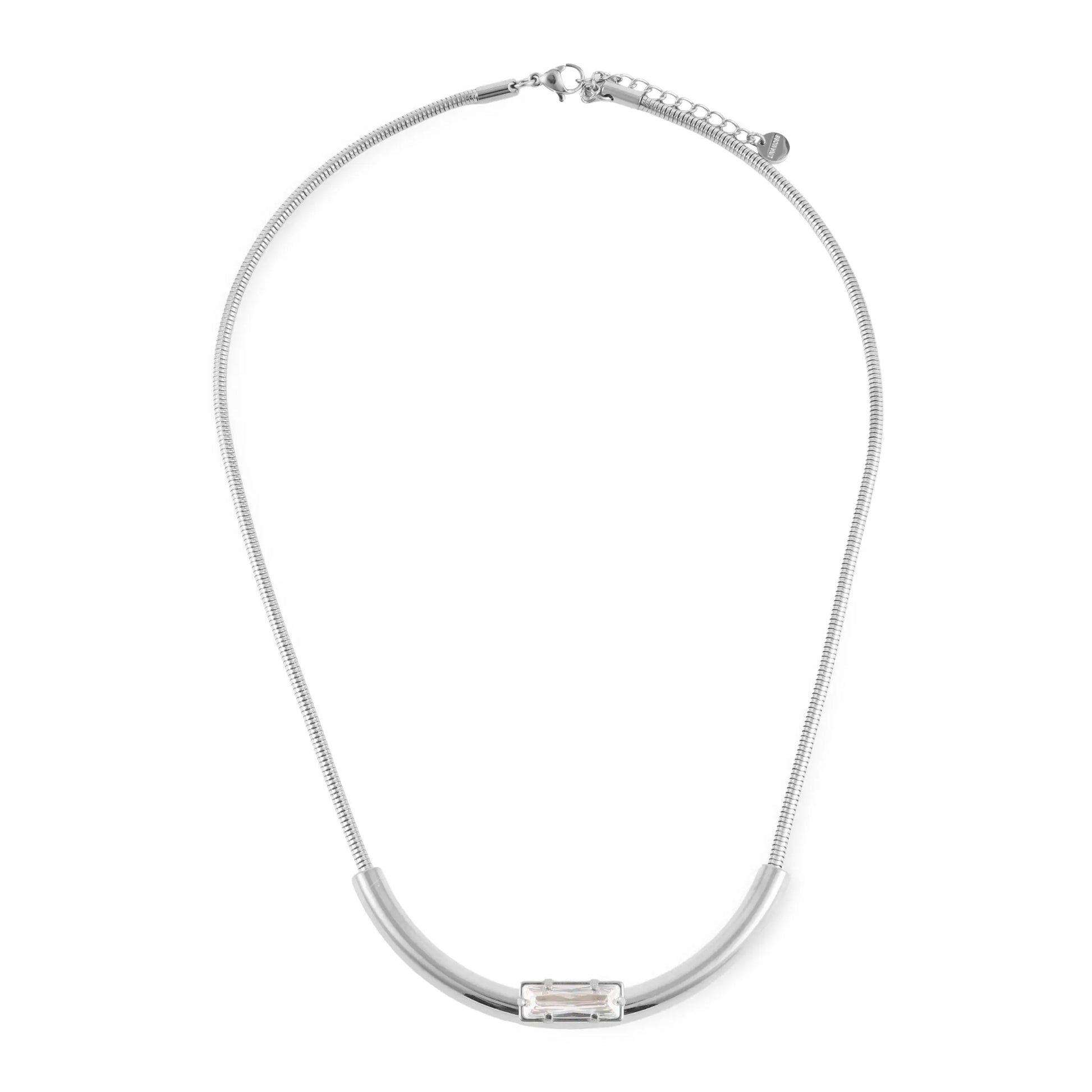 Κολιέ με πέτρες ζιργκόν Mar & Mar Nalia Sparkle από ανοξείδωτο ατσάλι