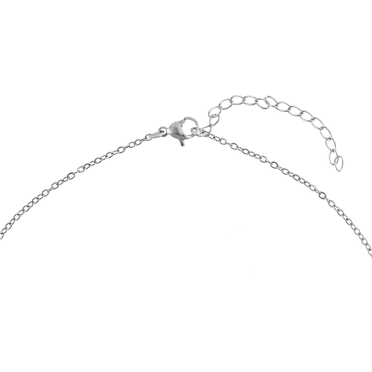 Κολιέ μονόγραμμα Mar and Mar "H" από ανοξείδωτο ατσάλι